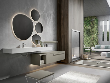 GIU 9041 - Single washbasin countertop by Edoné by Agorà - view 2